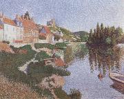 Paul Signac The River Bank Germany oil painting artist